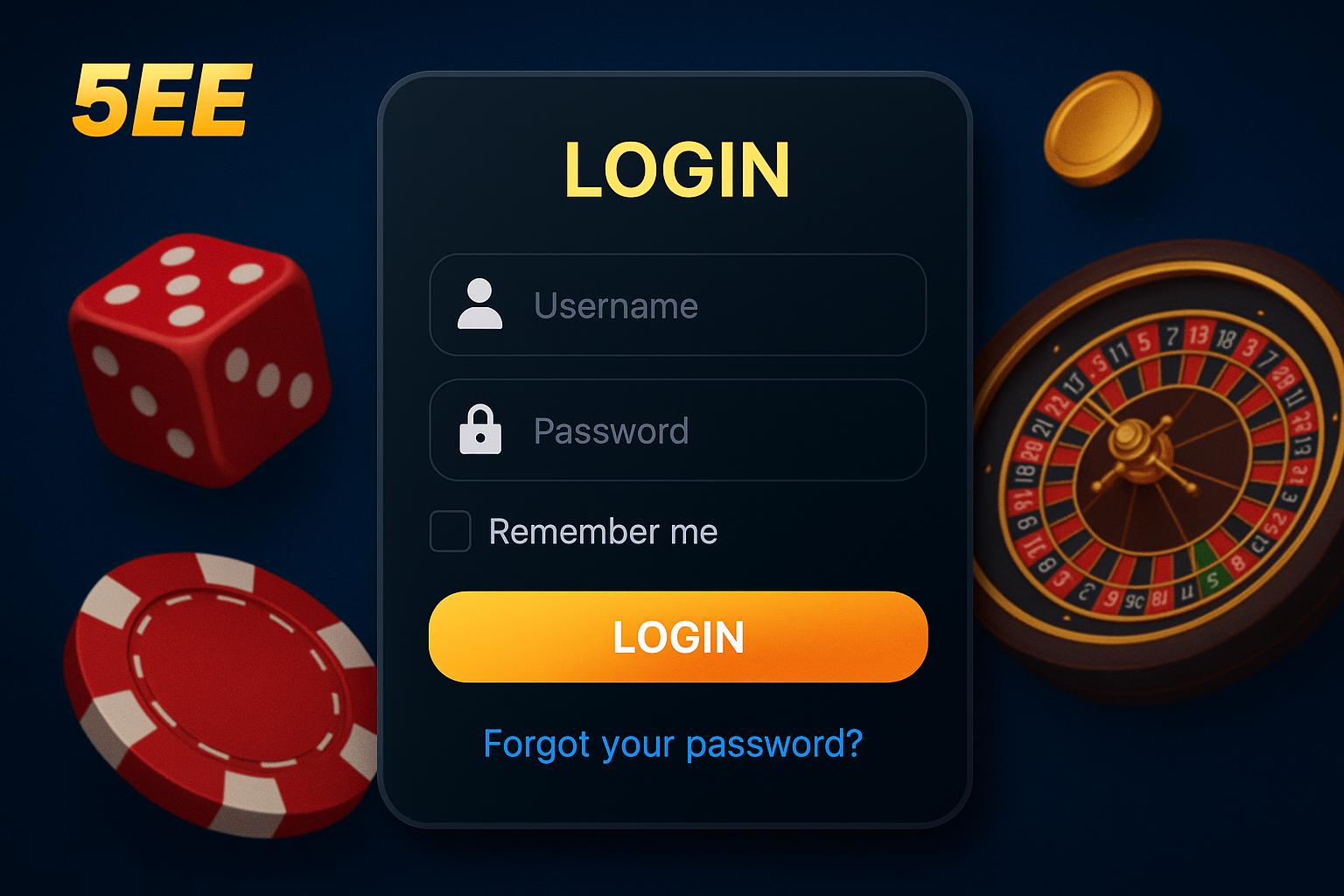 Login no Cassino 5EE